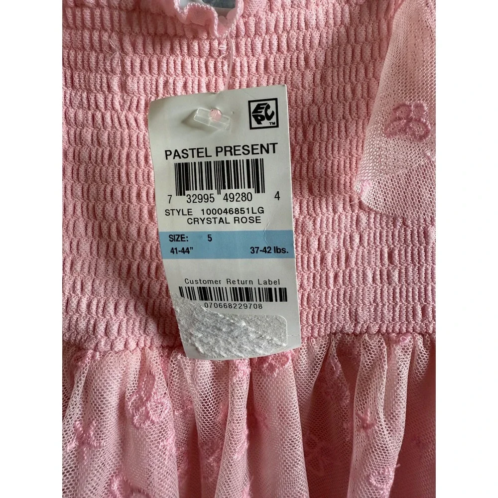 Epic Threads‎ Dress Girls 5T Pink Dress Floral Smocked Party Casual Dress NWT
